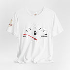 I Am Far From Normal Gas Gauge T-Shirt — Funny Retro Car Quote Tee