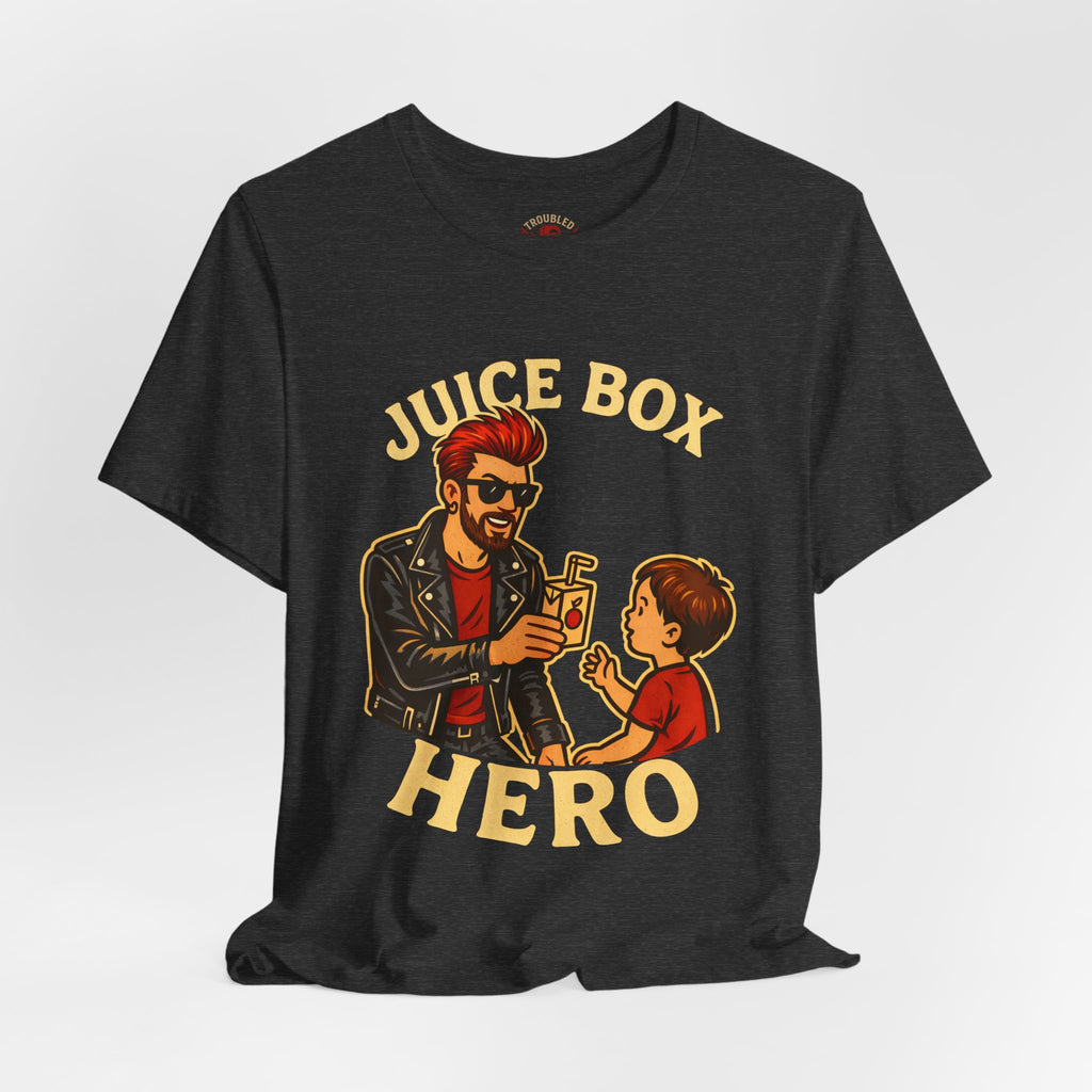 Funny Dad T-Shirt — "Dad Is a Rock Star" Juicebox Dad Tee