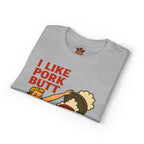 Retro BBQ T‑Shirt — "I Like Pork Butt & Girl Butt" Vintage BBQ Humor Tee