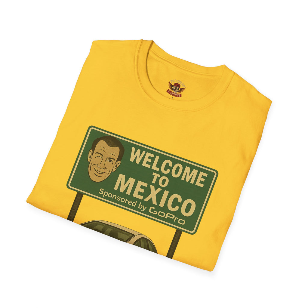 Welcome to Mexico BMW T-Shirt — Retro Road Trip Car Design
