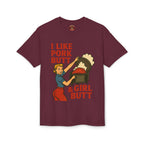 Retro BBQ T‑Shirt — "I Like Pork Butt & Girl Butt" Vintage BBQ Humor Tee