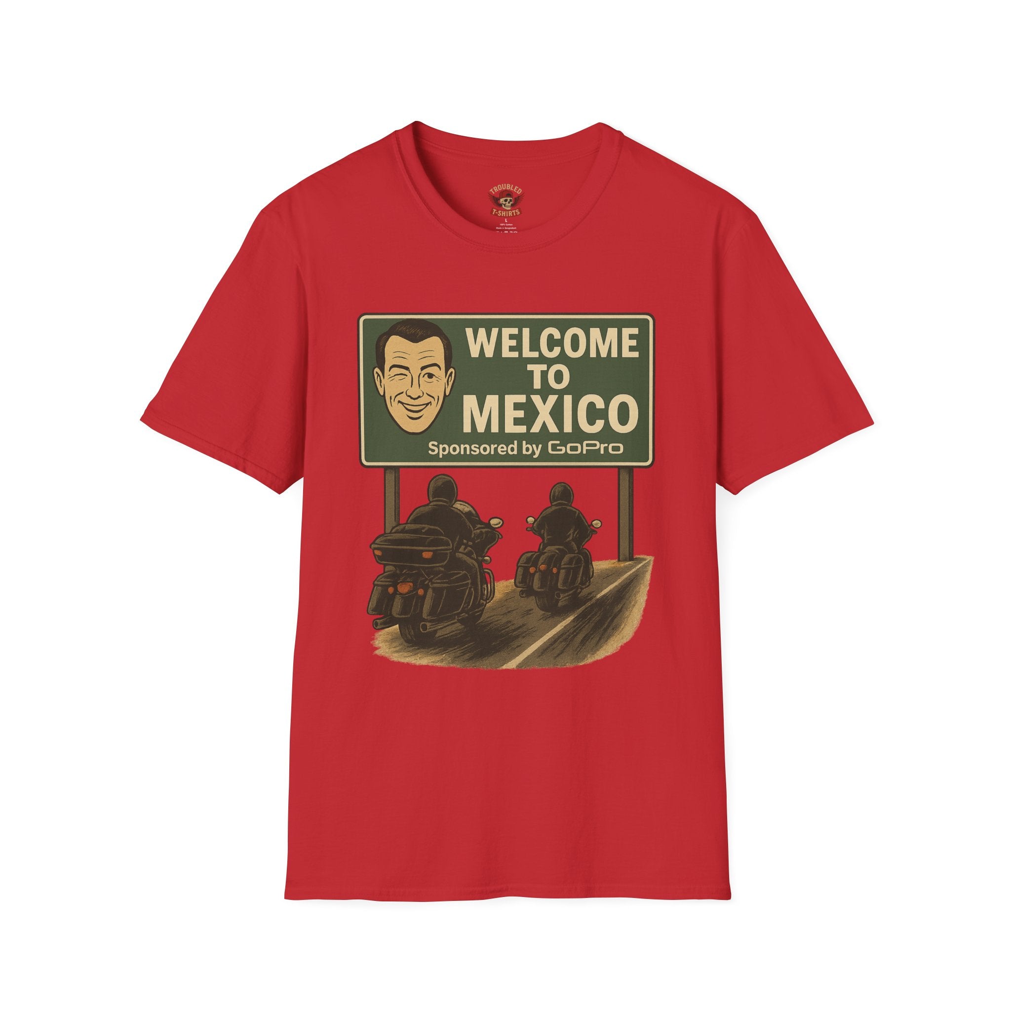 Welcome to Mexico Motorcycle T-Shirt — Vintage Ride Graphic Tee