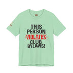 Biker Rebellion T-Shirt — 'Bylaws? We Don't Follow' Motorcycle Club Tee