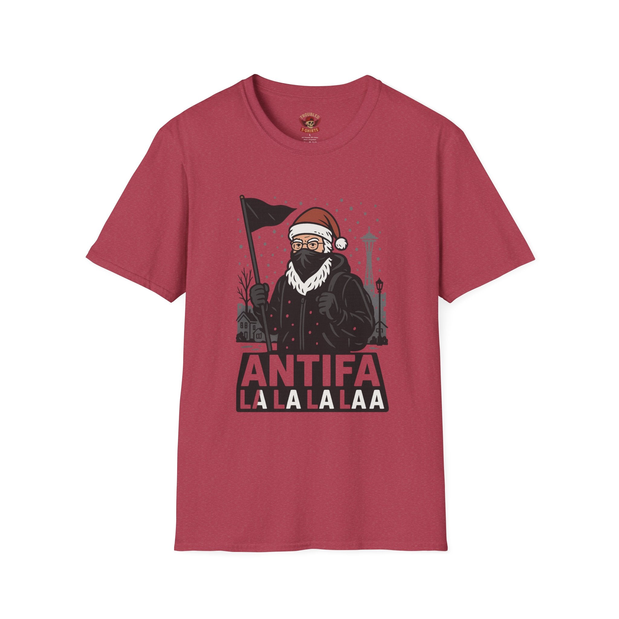 T-Shirt — Antifa 'La La La La' Holiday Graphic Tee