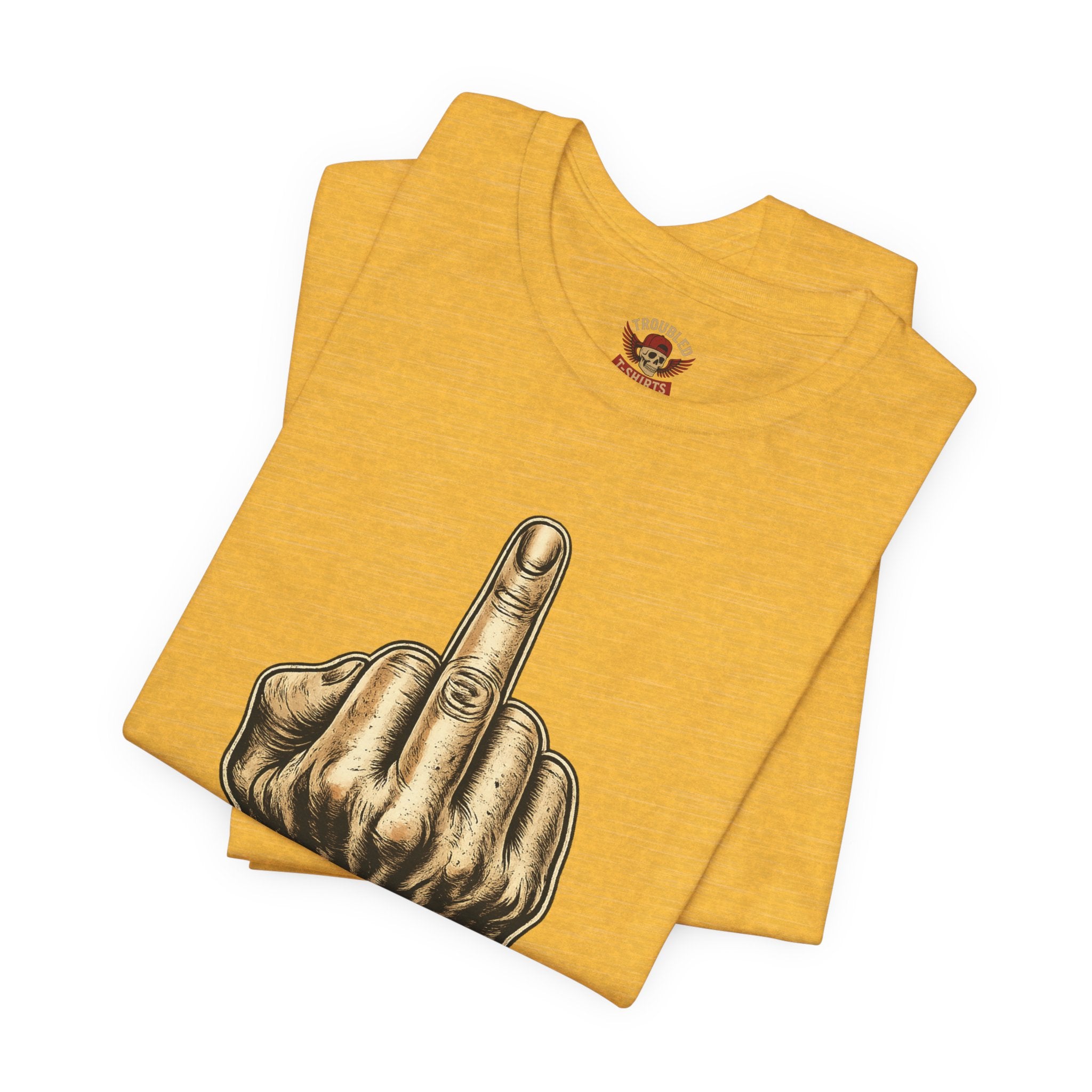 Polite Middle Finger T‑Shirt — Funny Sarcastic Graphic Tee