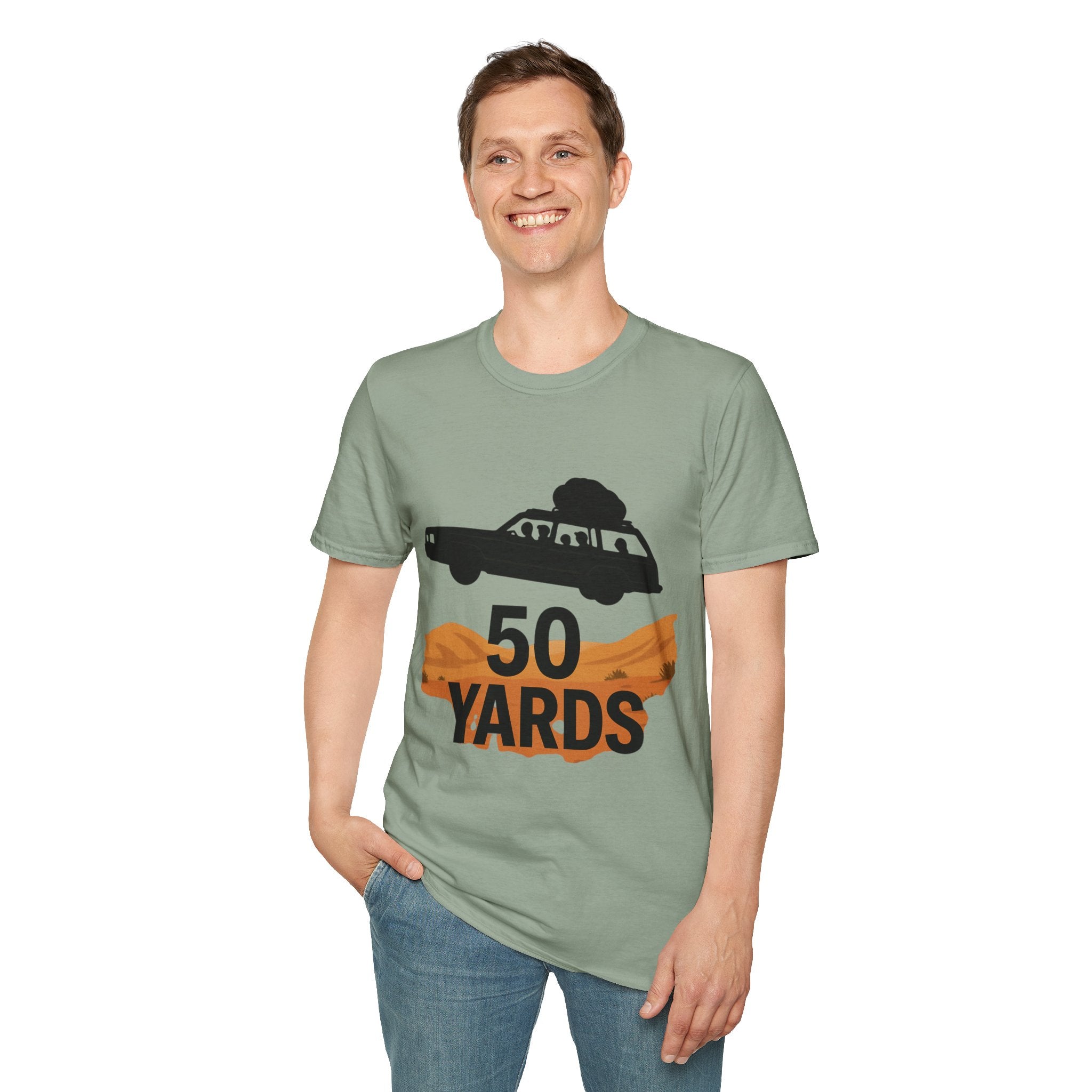 50 Yards Road Trip T-Shirt — Vintage Wagon Graphic Tee