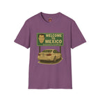 Welcome to Mexico BMW T-Shirt — Retro Road Trip Car Design