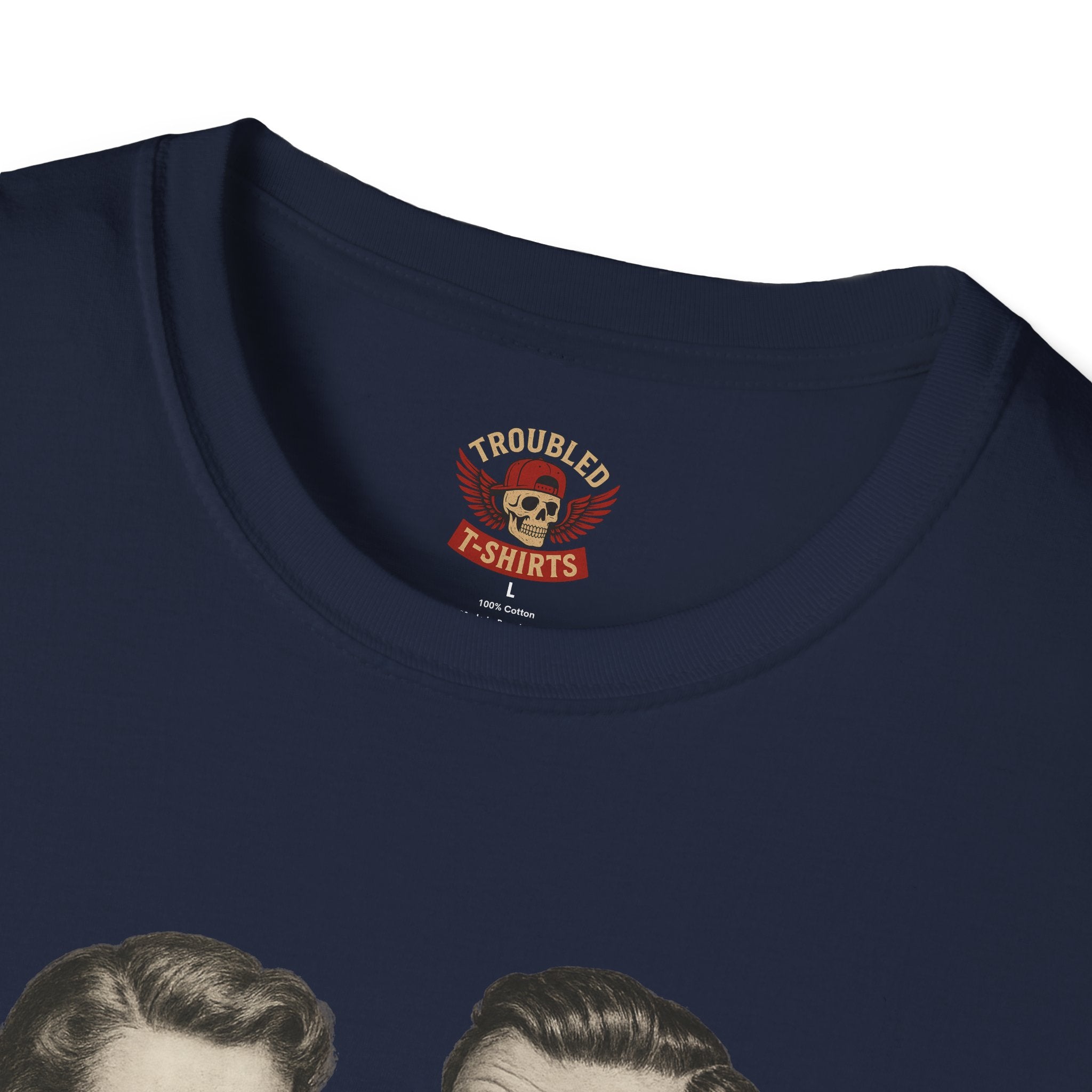 Vintage Couple T‑Shirt — "Can You Just Hug Me Normal?" Retro Humor Tee