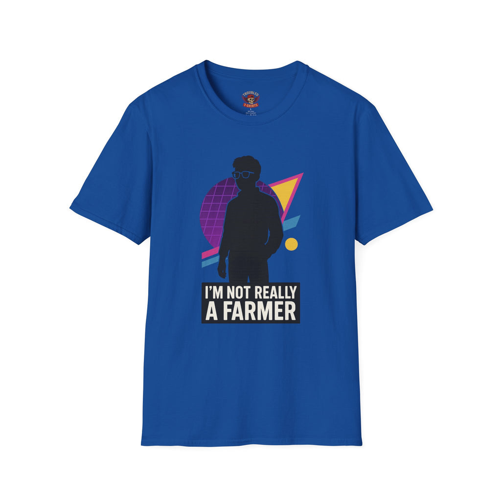 I'm Not Really a Farmer T-Shirt — Retro Silhouette Graphic Tee
