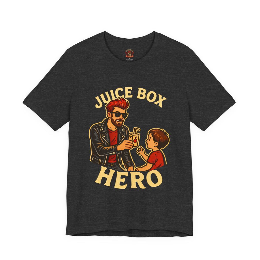 Funny Dad T-Shirt — "Dad Is a Rock Star" Juicebox Dad Tee
