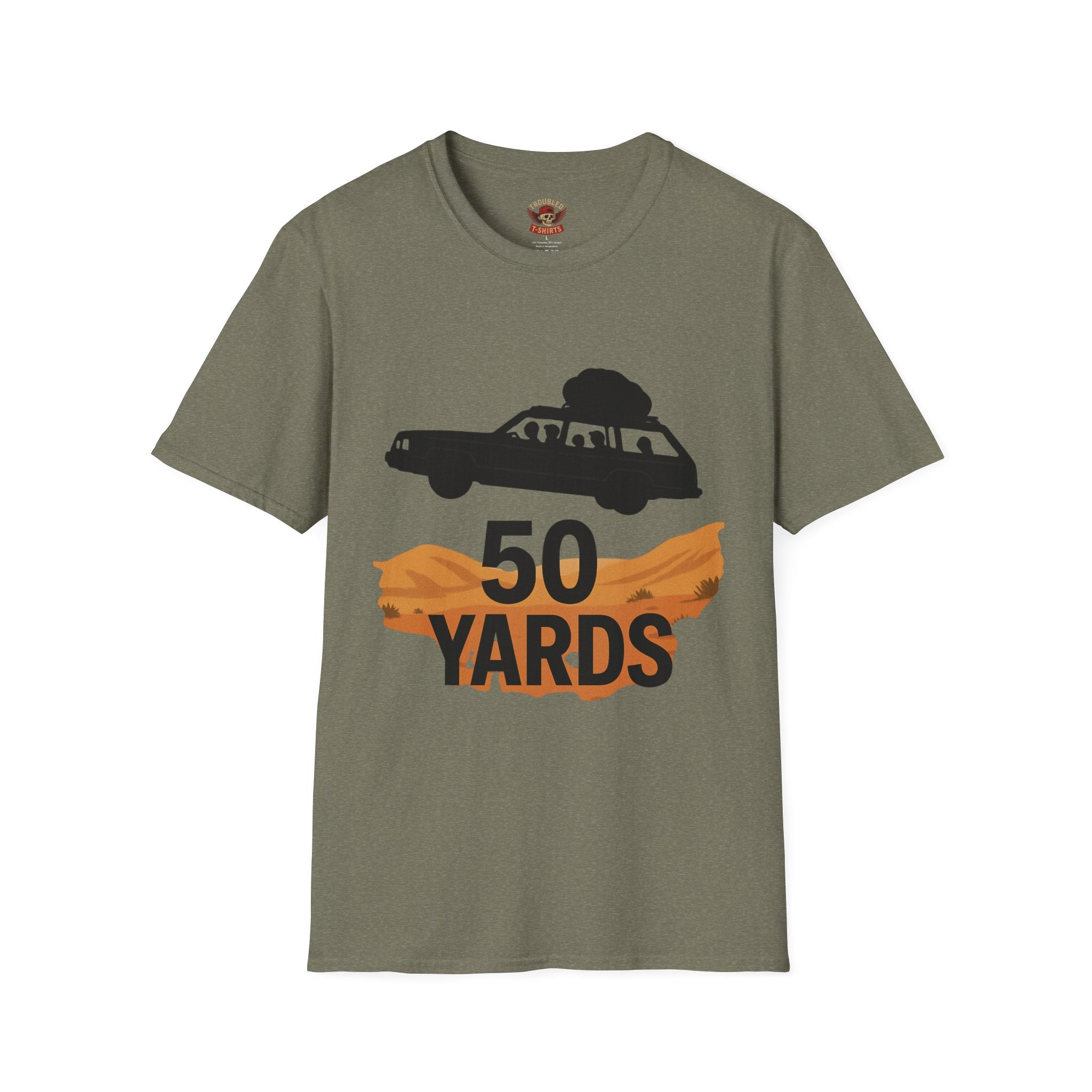50 Yards Road Trip T-Shirt — Vintage Wagon Graphic Tee