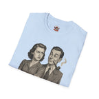 Vintage Couple T‑Shirt — "Can You Just Hug Me Normal?" Retro Humor Tee