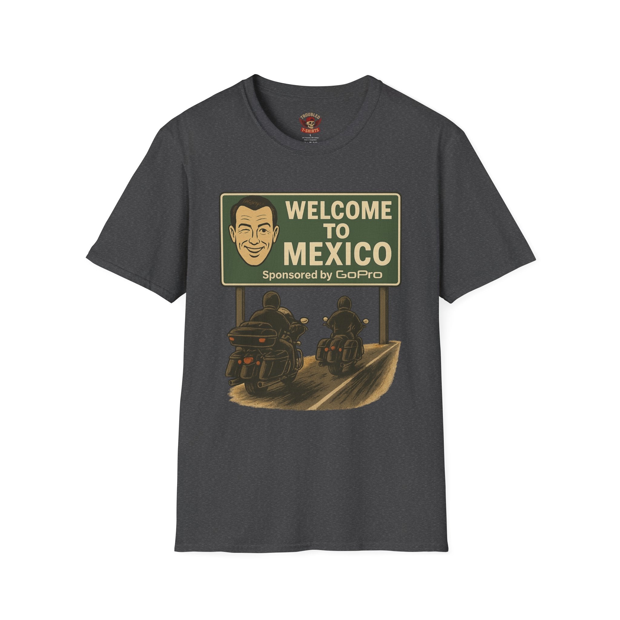 Welcome to Mexico Motorcycle T-Shirt — Vintage Ride Graphic Tee
