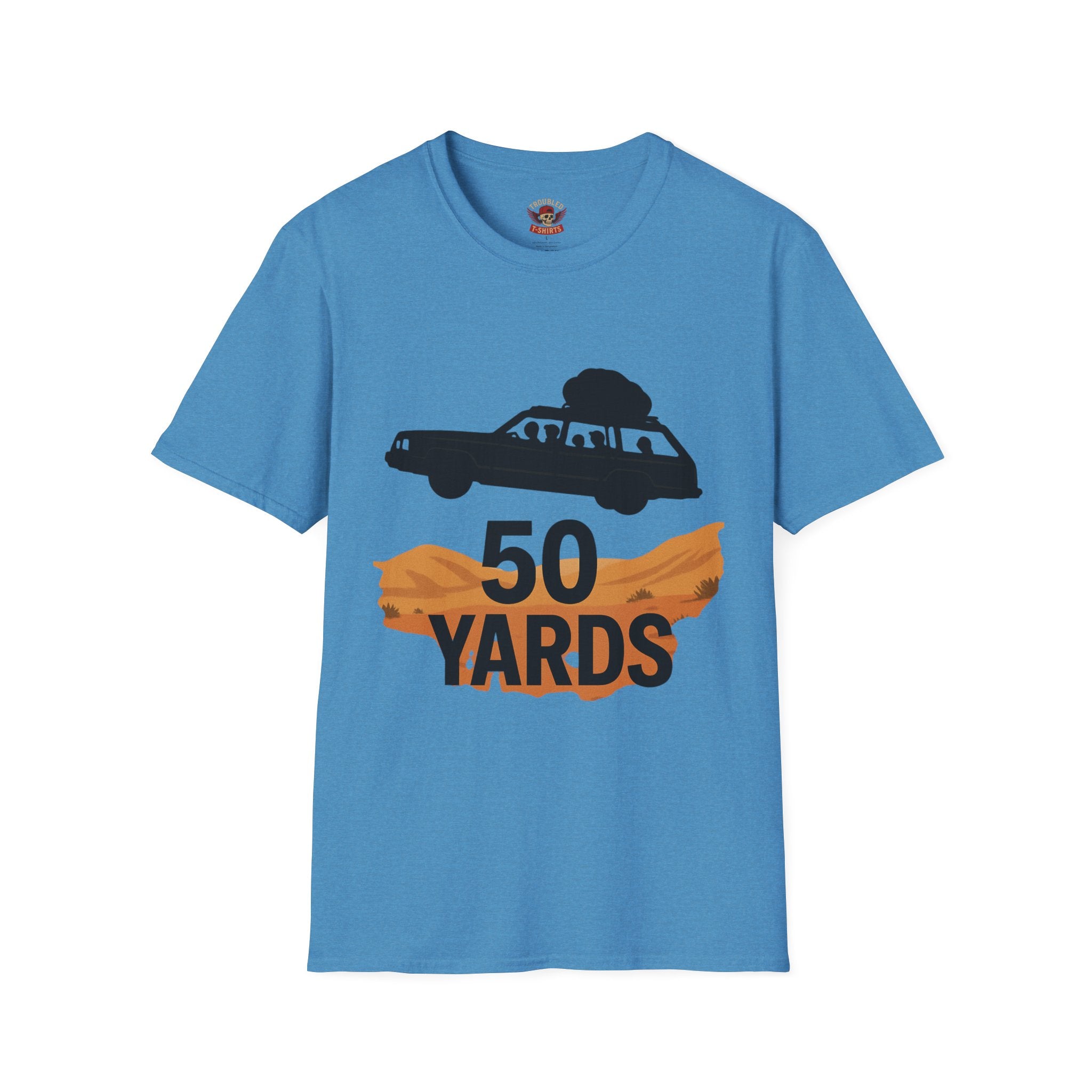 50 Yards Road Trip T-Shirt — Vintage Wagon Graphic Tee