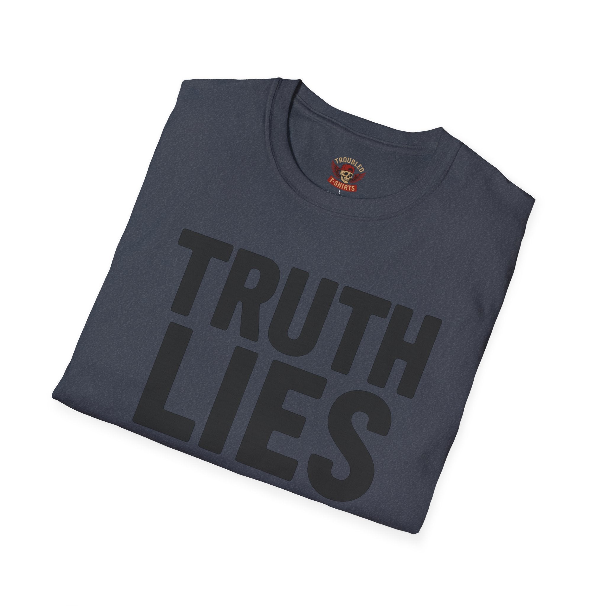 Truth, Lies & GoPro Footage T-Shirt — Funny Statement Tee for Videographers
