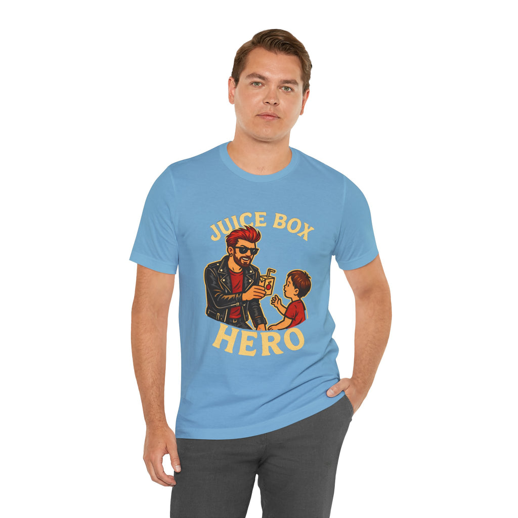 Funny Dad T-Shirt — "Dad Is a Rock Star" Juicebox Dad Tee