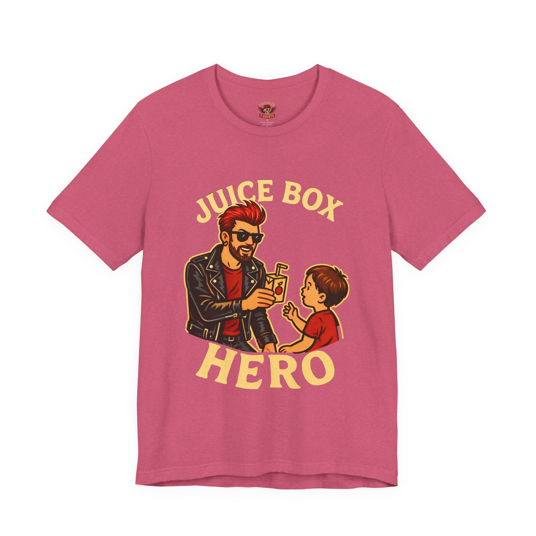 Funny Dad T-Shirt — "Dad Is a Rock Star" Juicebox Dad Tee