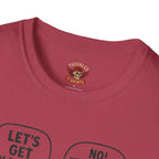 Retro Comic 'Let's Get Naked / We Are Having Ice Cream Like Normal People' Funny Graphic Tee