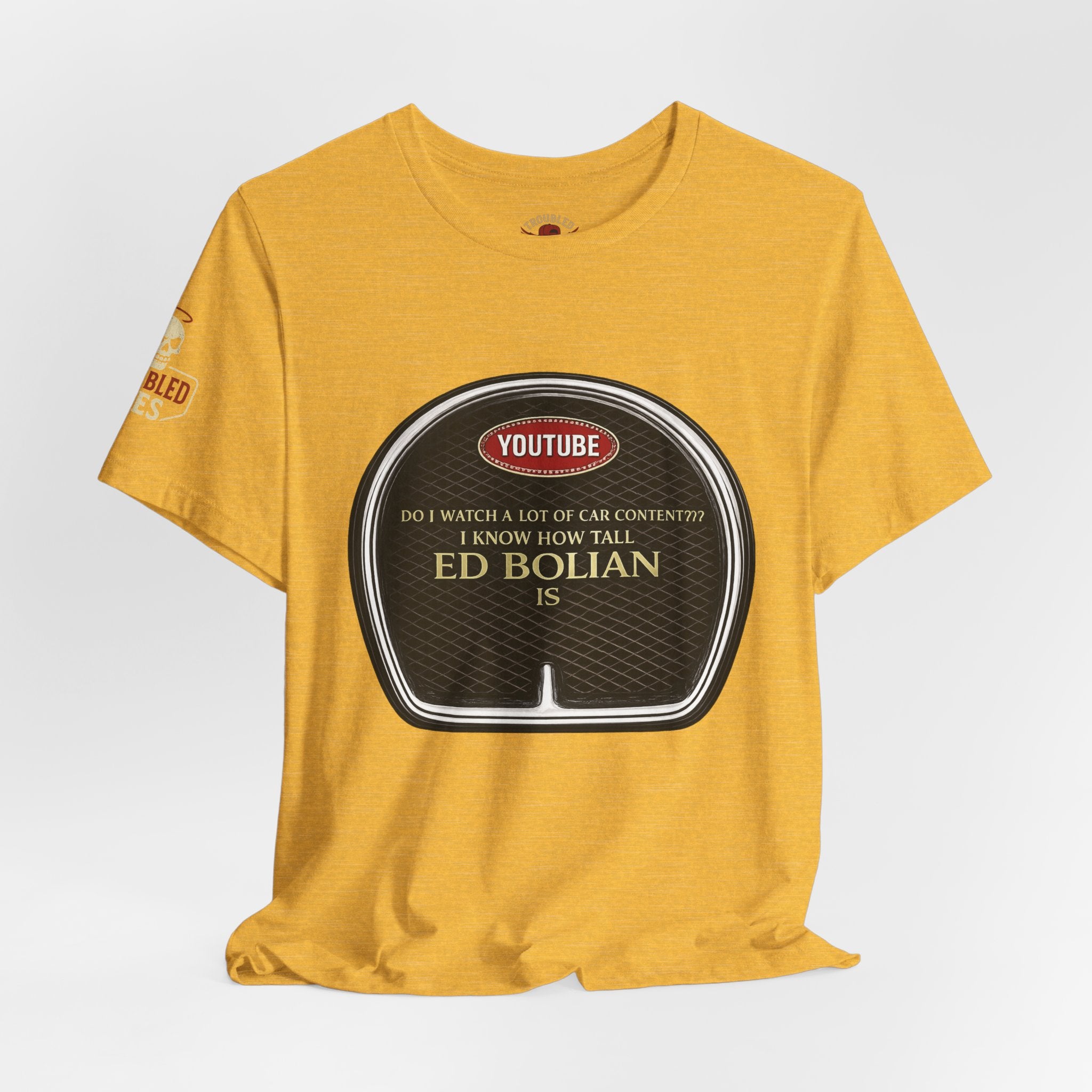 Ed "Too Tall" Bolian Hypercar Tee — 'Almost Too Tall for Hypercars'