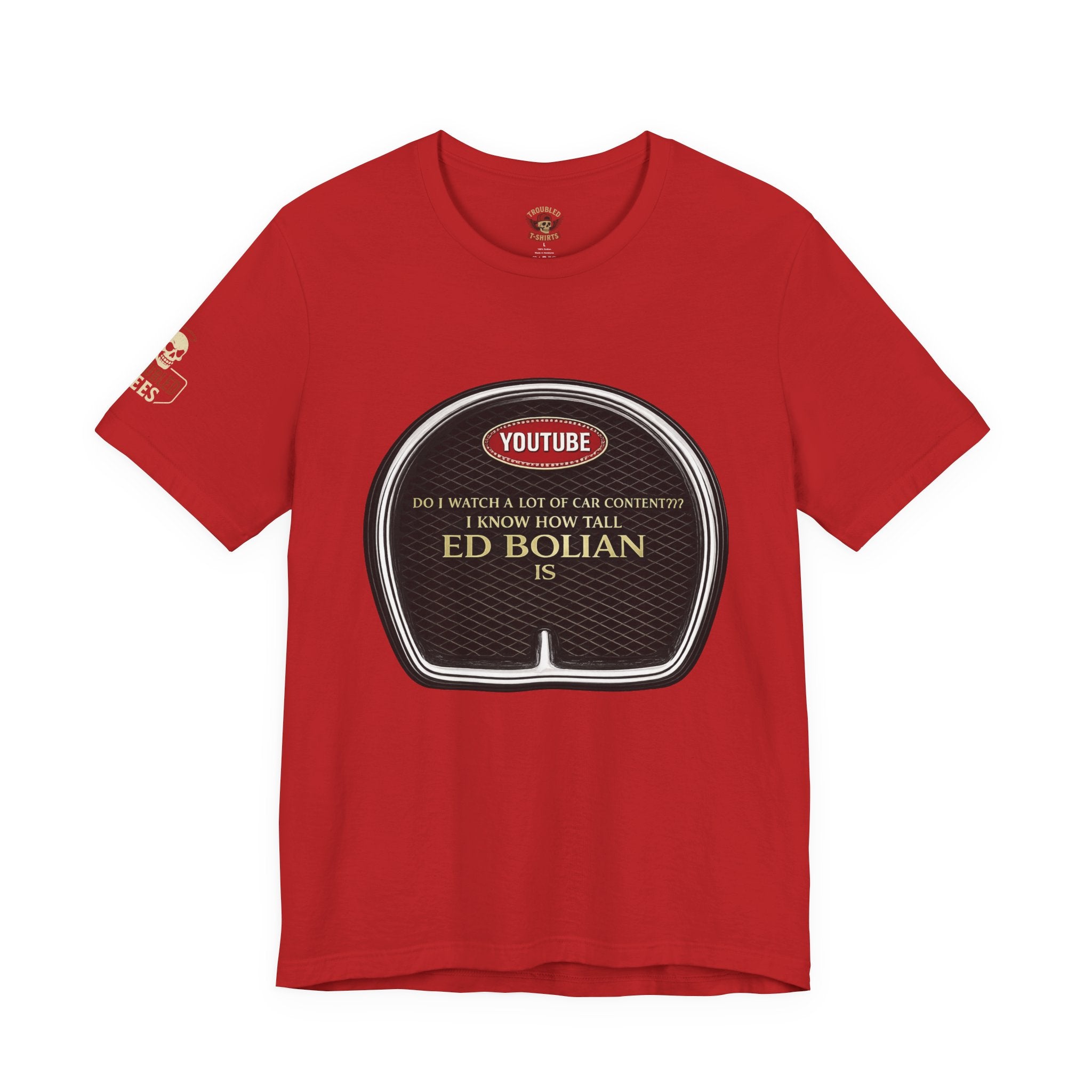 Ed "Too Tall" Bolian Hypercar Tee — 'Almost Too Tall for Hypercars'