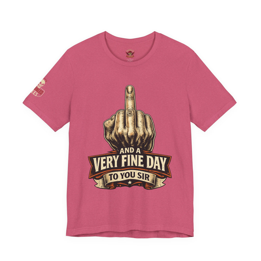 Polite Middle Finger T‑Shirt — Funny Sarcastic Graphic Tee
