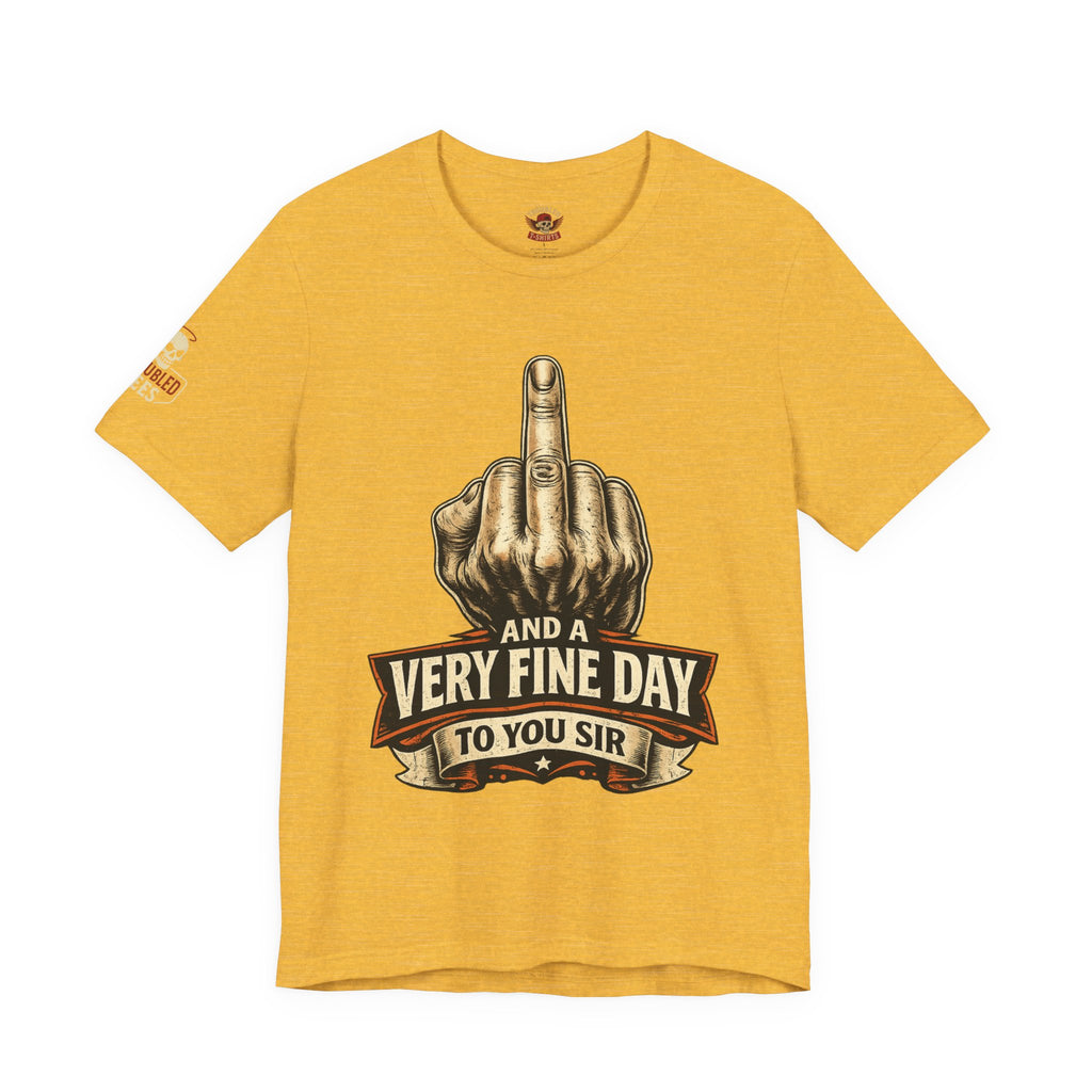 Polite Middle Finger T‑Shirt — Funny Sarcastic Graphic Tee