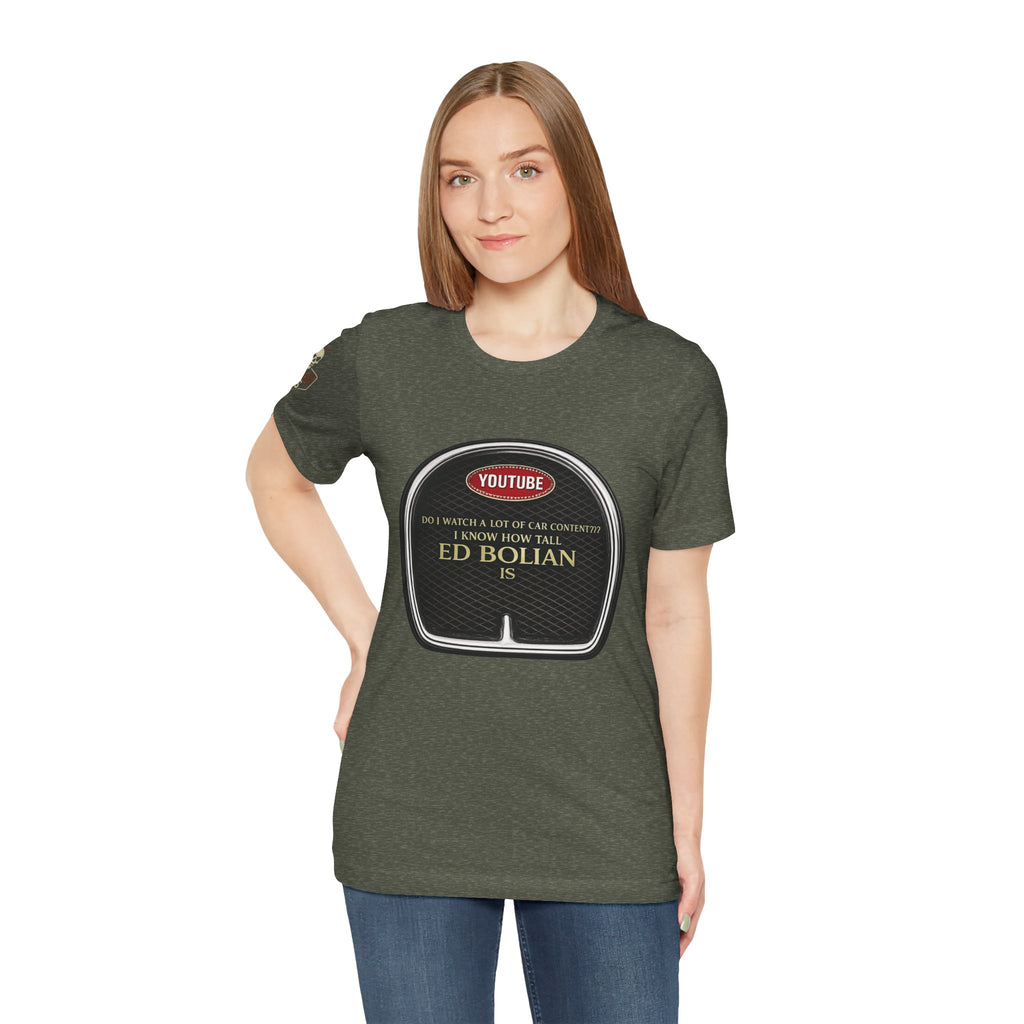 Ed "Too Tall" Bolian Hypercar Tee — 'Almost Too Tall for Hypercars'