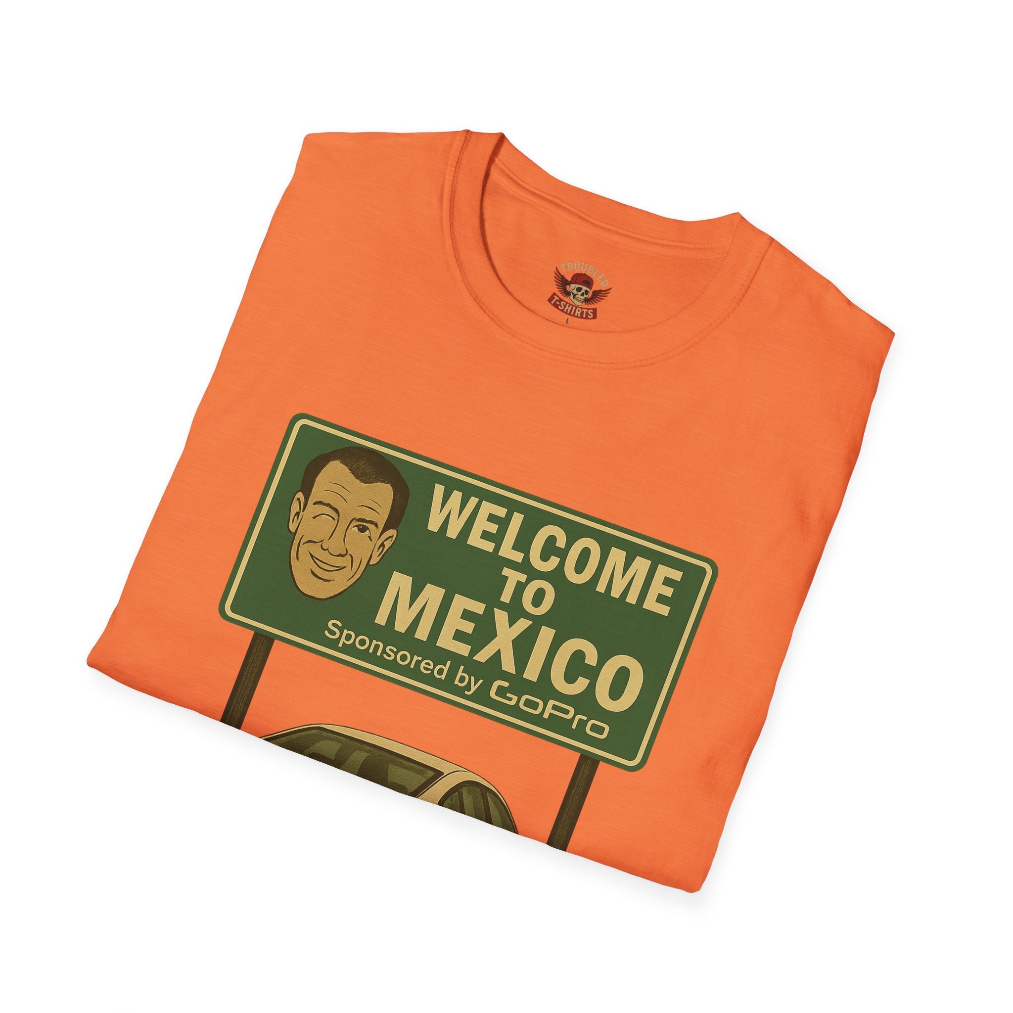 Welcome to Mexico BMW T-Shirt — Retro Road Trip Car Design