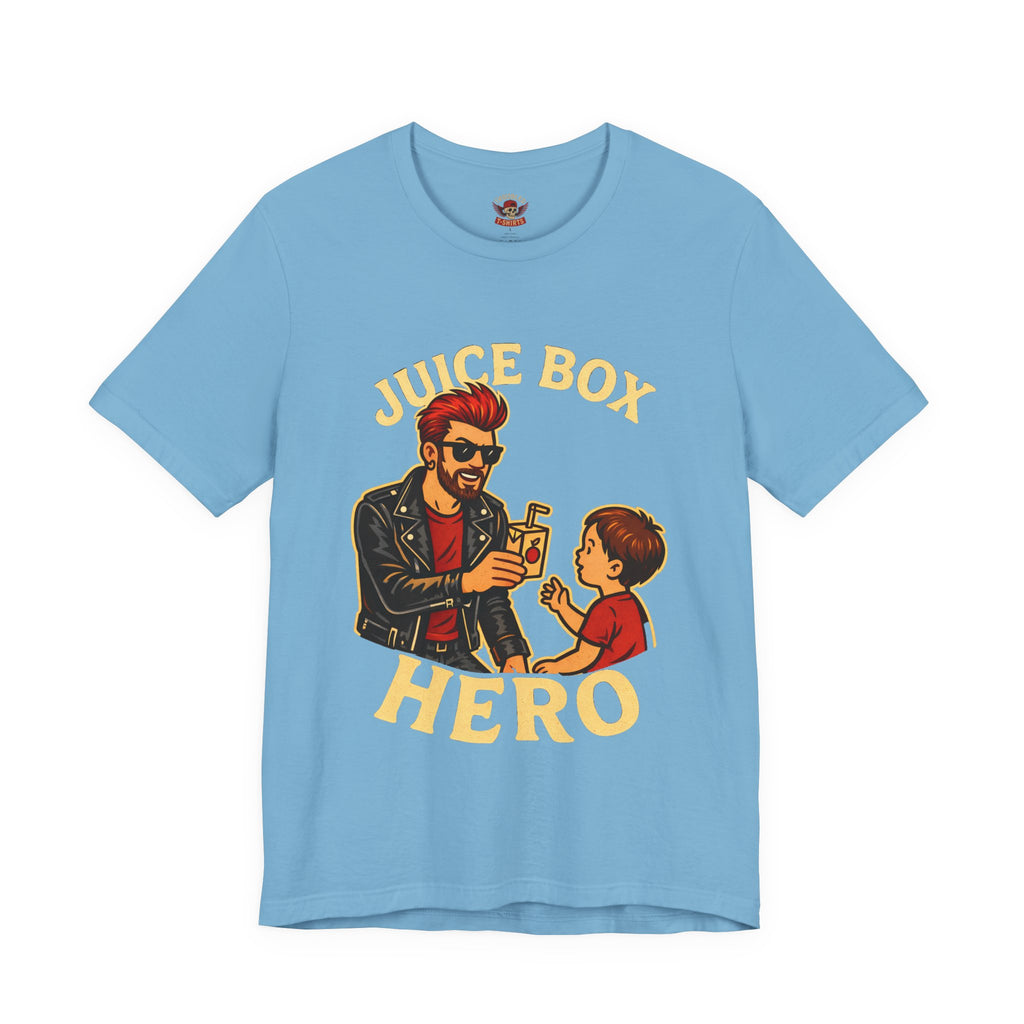 Funny Dad T-Shirt — "Dad Is a Rock Star" Juicebox Dad Tee