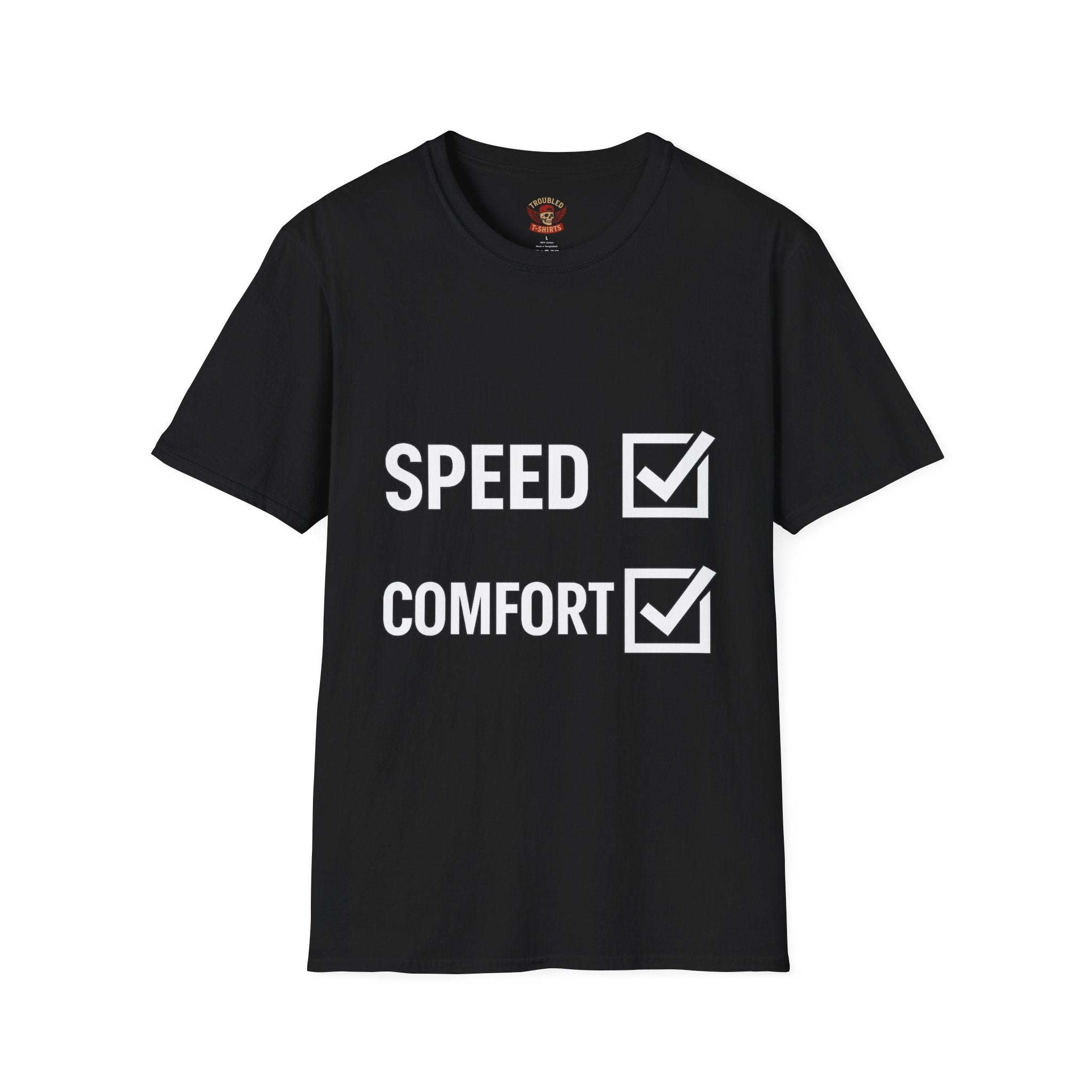 Speed & Comfort T-Shirt – Checked Boxes Racing Lifestyle Tee