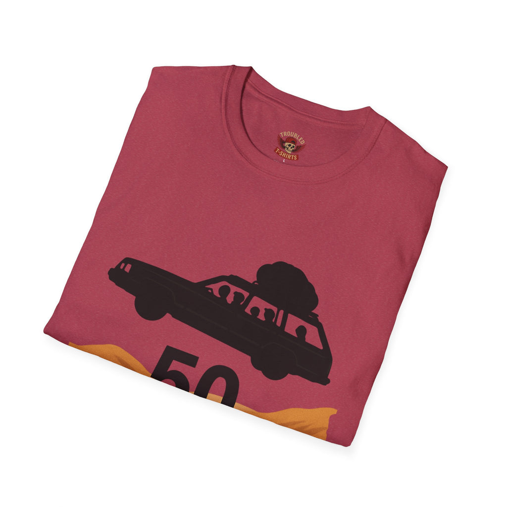50 Yards Road Trip T-Shirt — Vintage Wagon Graphic Tee