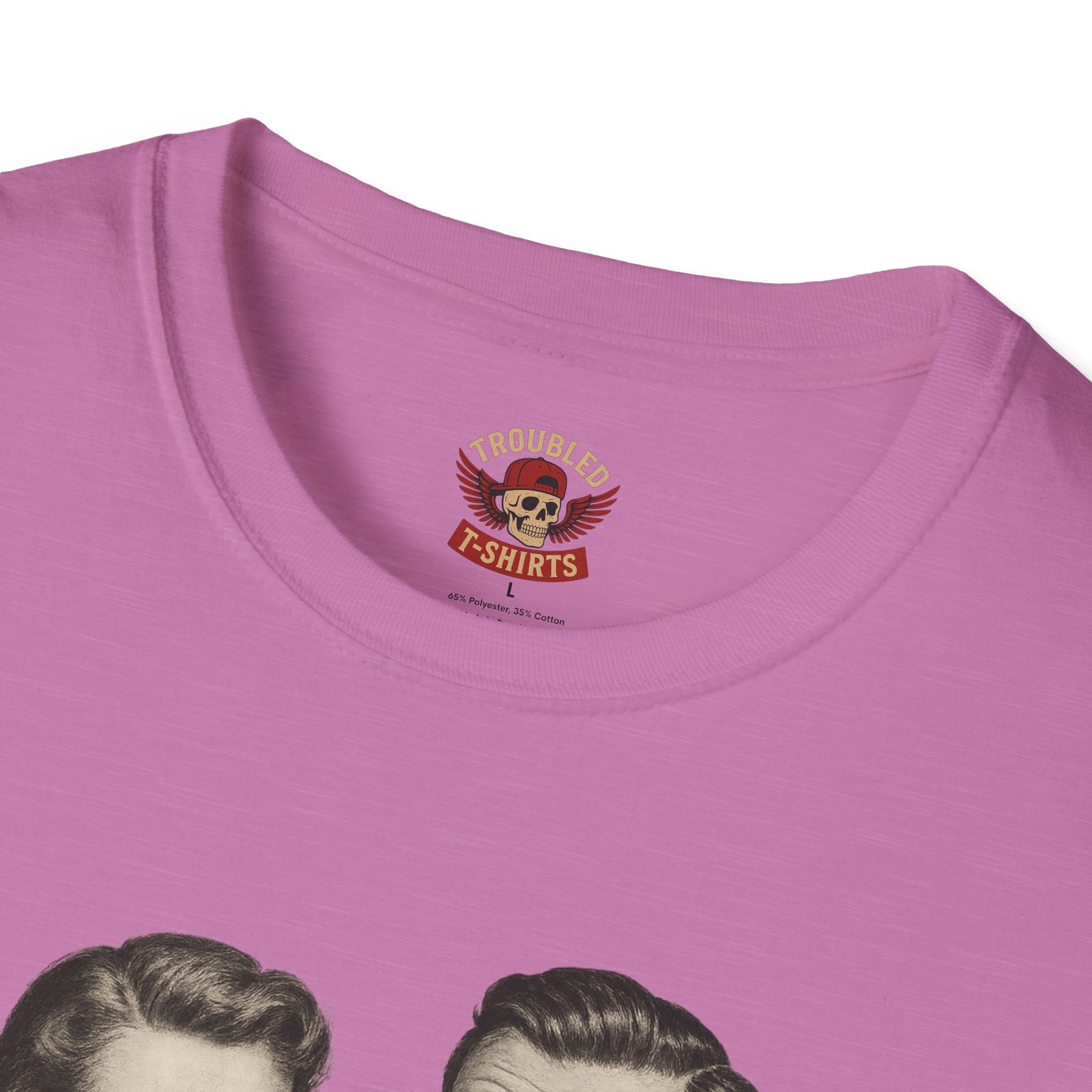 Vintage Couple T‑Shirt — "Can You Just Hug Me Normal?" Retro Humor Tee