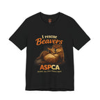 I Rescue Beavers Graphic Tee — Funny Tongue-in-Cheek Wildlife Shirt