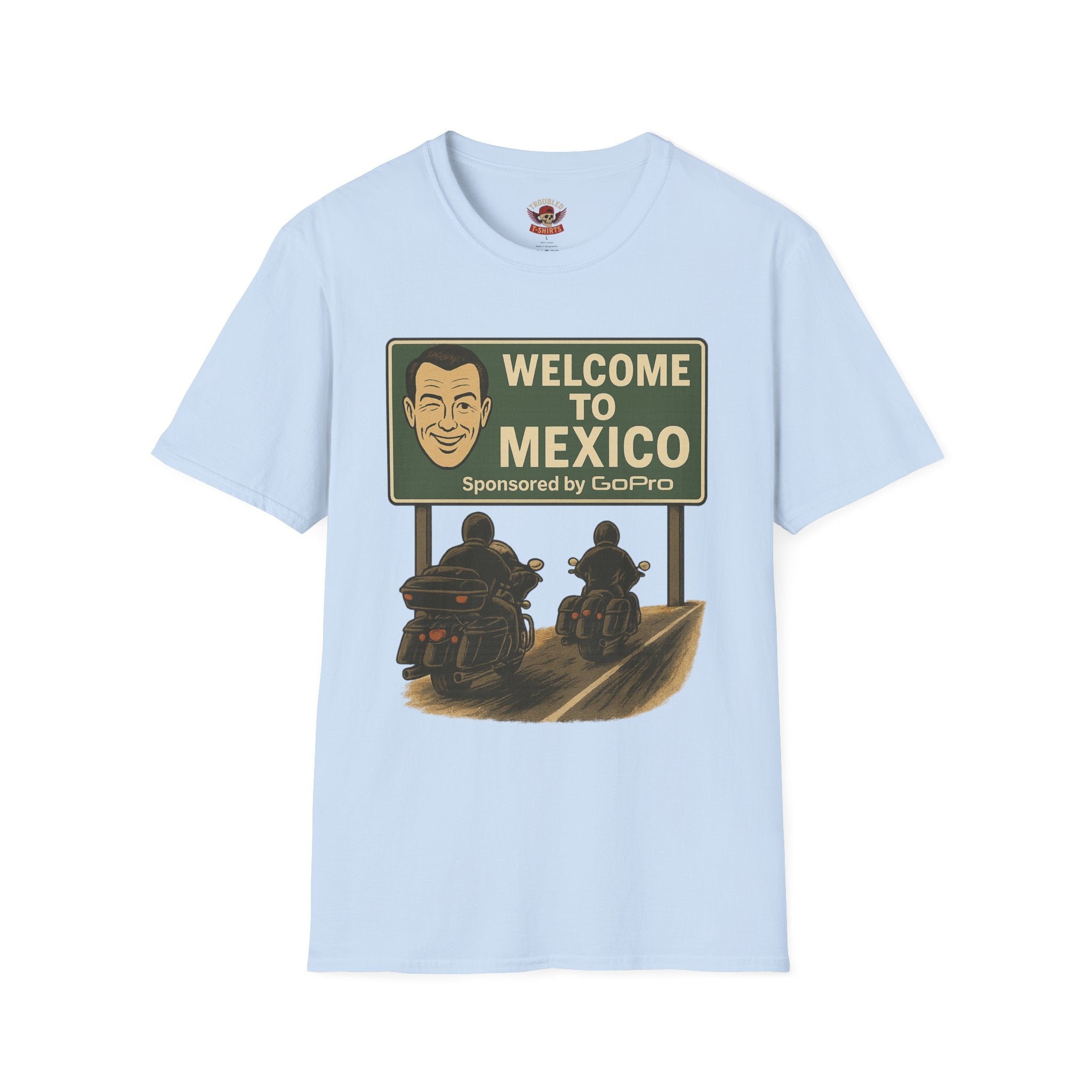 Welcome to Mexico Motorcycle T-Shirt — Vintage Ride Graphic Tee