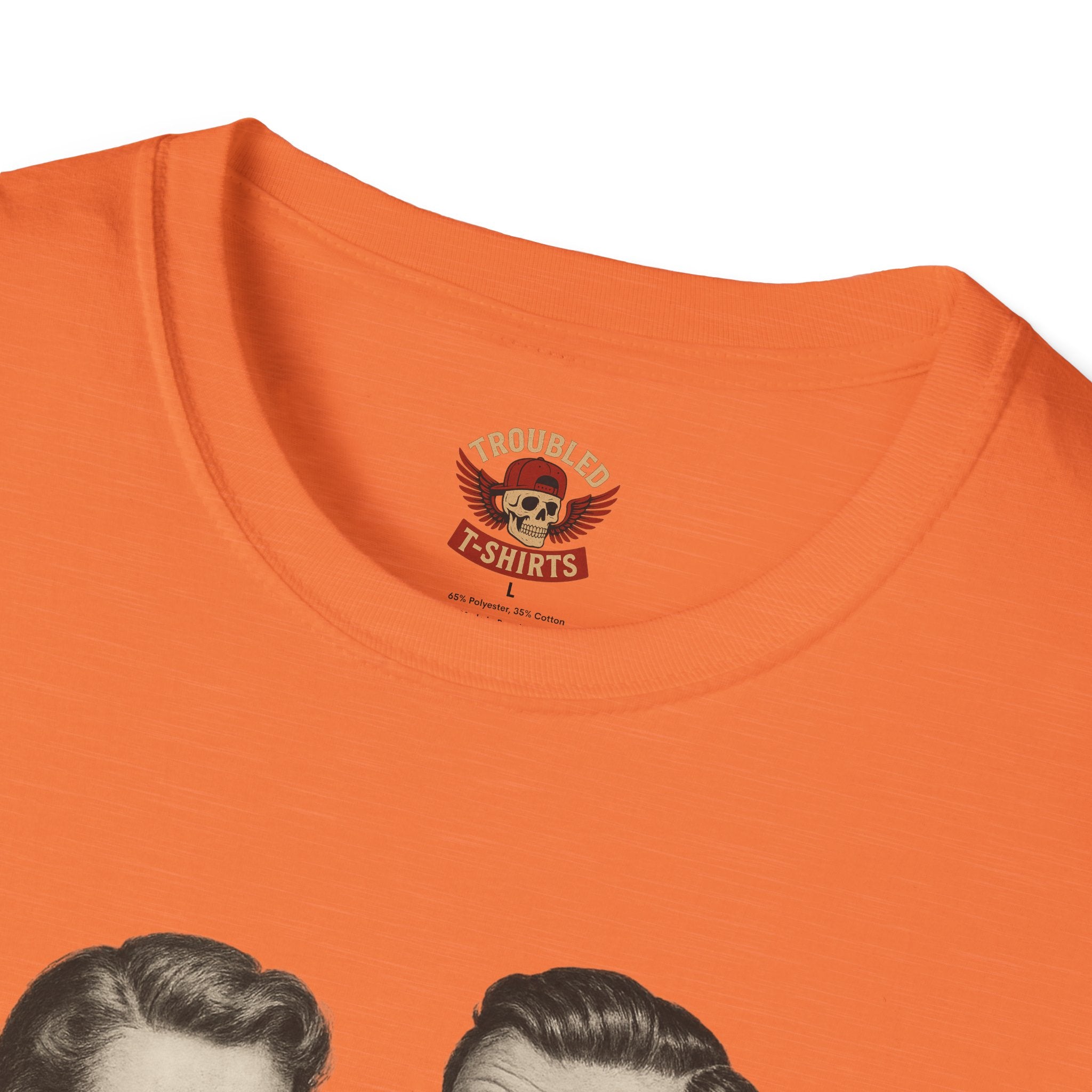 Vintage Couple T‑Shirt — "Can You Just Hug Me Normal?" Retro Humor Tee