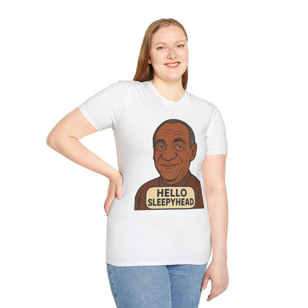 Hello Sleepyhead T-Shirt — Funny Retro Portrait Graphic Tee