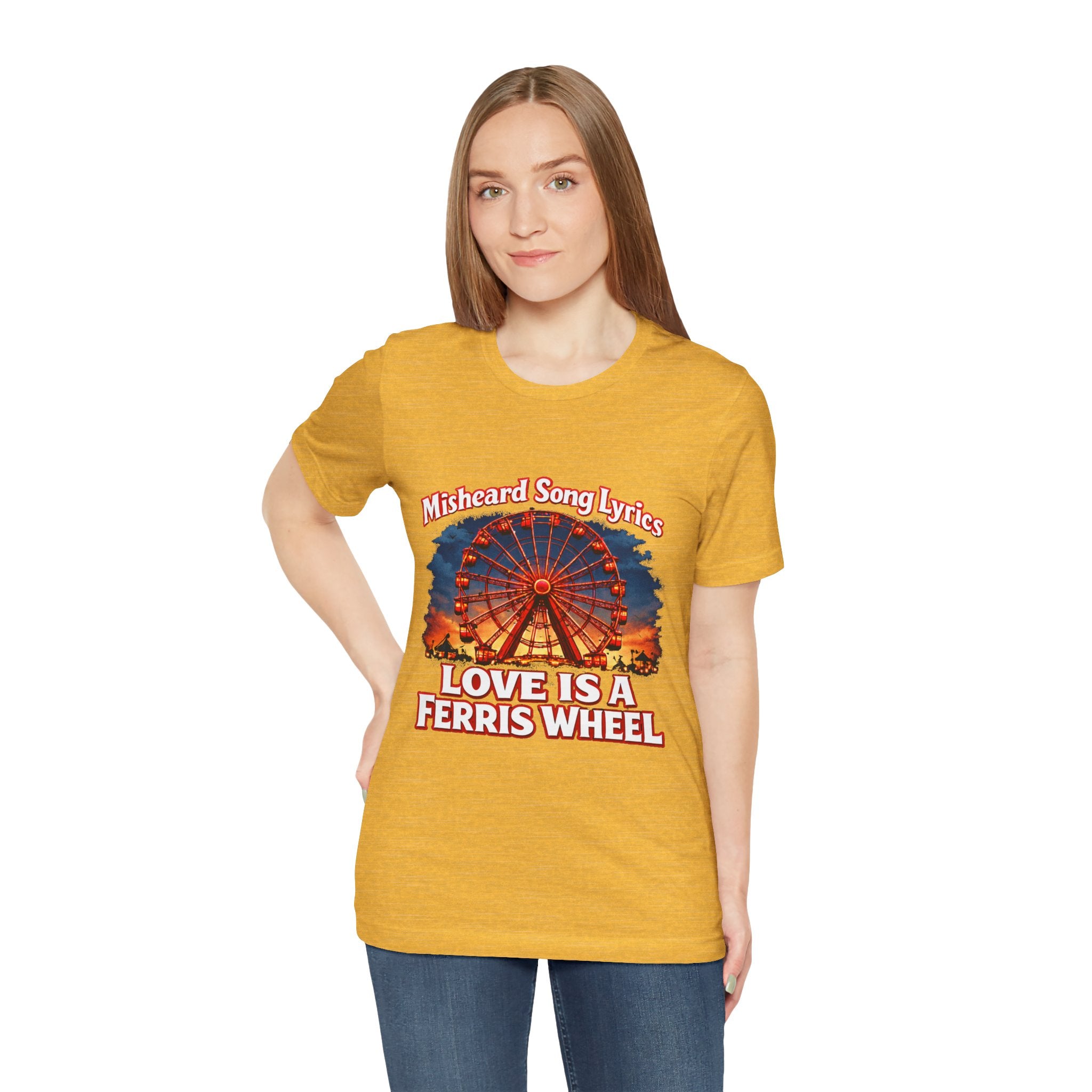 Love is a Ferris Wheel T-Shirt — Misheard Lyrics Tee Love is a Battlefield by Pat Benatar