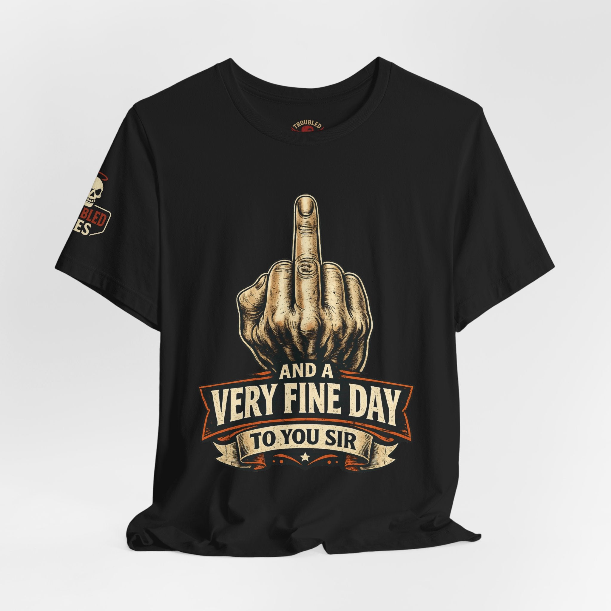 Polite Middle Finger T‑Shirt — Funny Sarcastic Graphic Tee