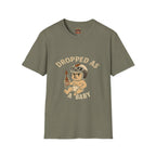 Dropped as a Baby Motorcyclist Unisex T-Shirt -