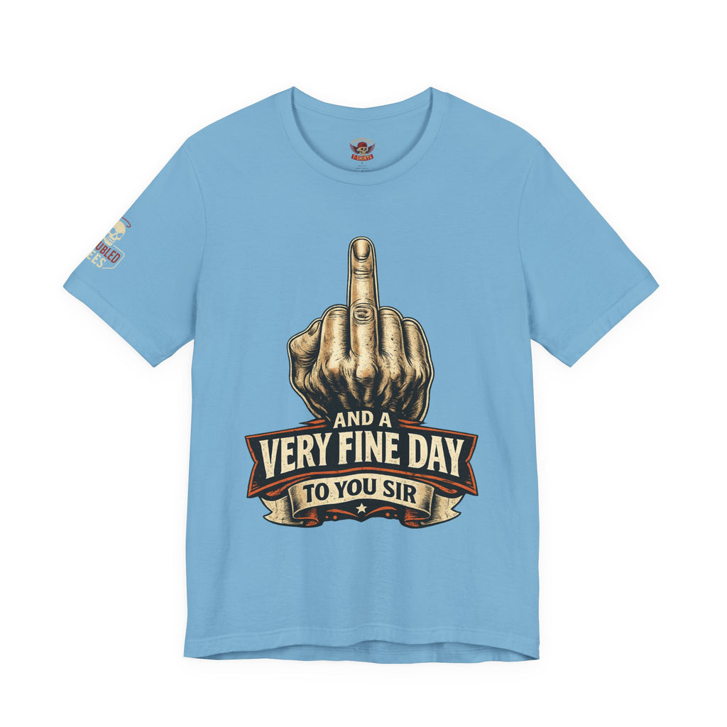 Polite Middle Finger T‑Shirt — Funny Sarcastic Graphic Tee