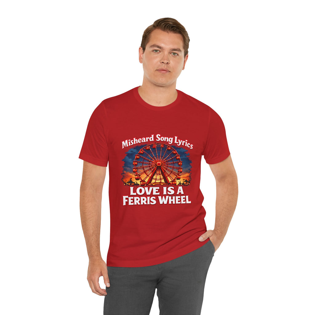 Love is a Ferris Wheel T-Shirt — Misheard Lyrics Tee Love is a Battlefield by Pat Benatar