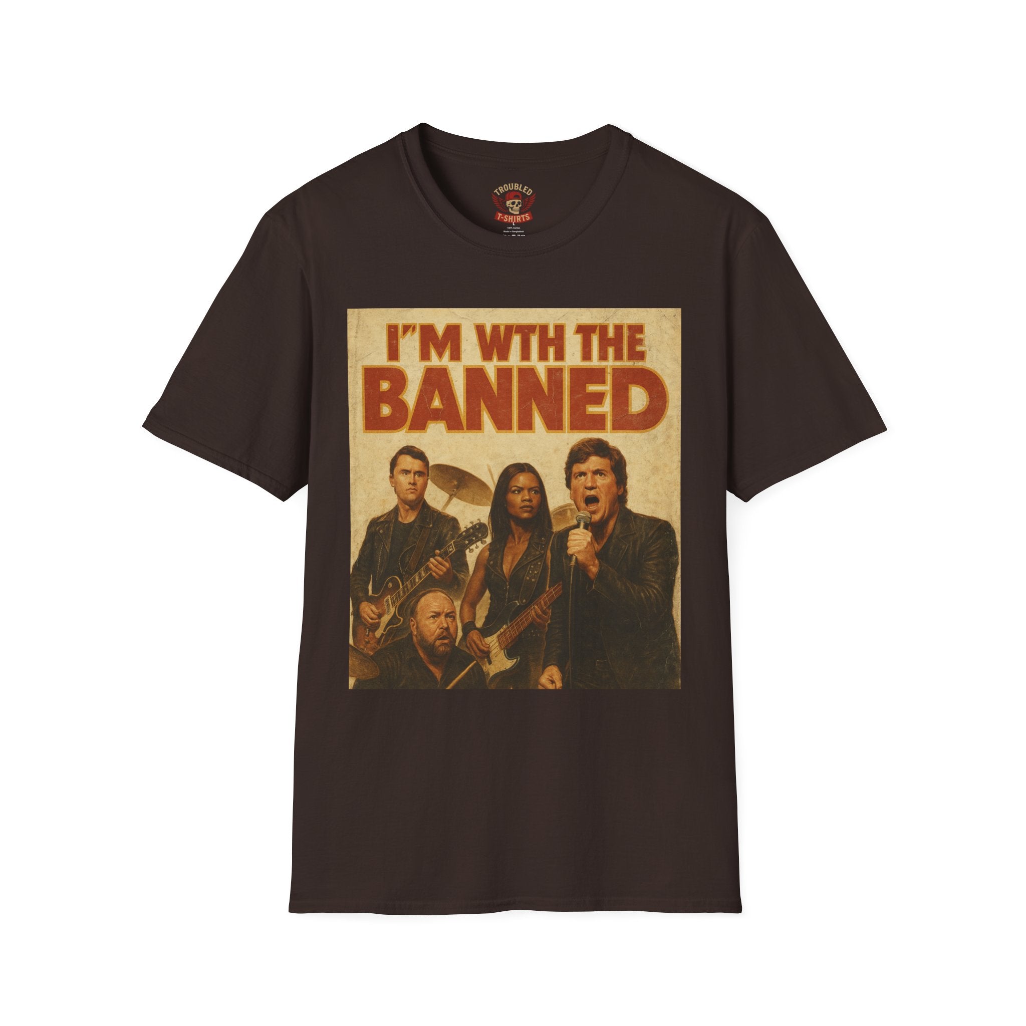 I'm With The Banned T-Shirt – Vintage Rock Band Protest Tee