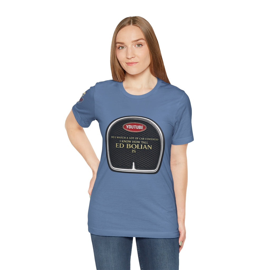 Ed "Too Tall" Bolian Hypercar Tee — 'Almost Too Tall for Hypercars'