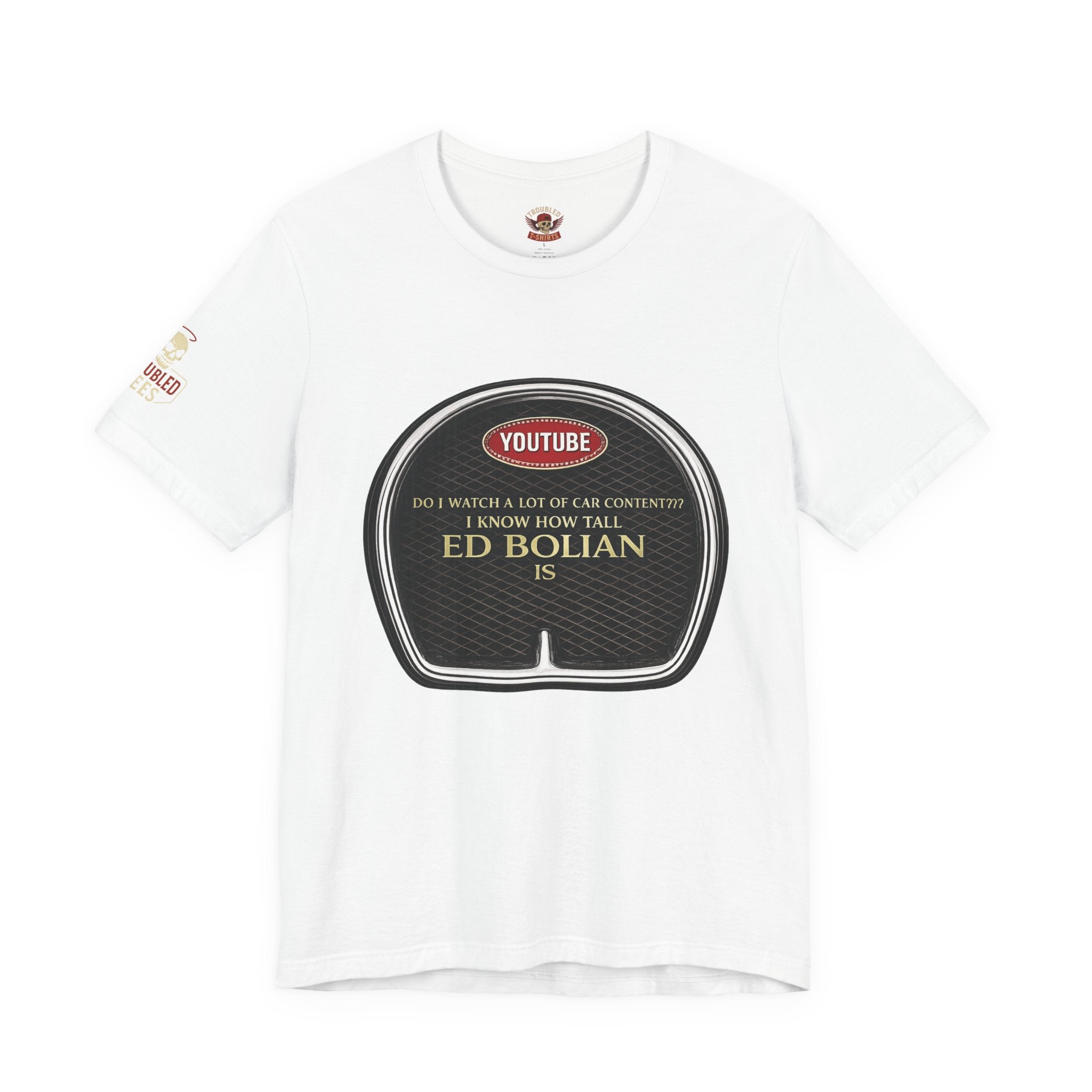 Ed "Too Tall" Bolian Hypercar Tee — 'Almost Too Tall for Hypercars'