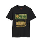 Welcome to Mexico BMW T-Shirt — Retro Road Trip Car Design