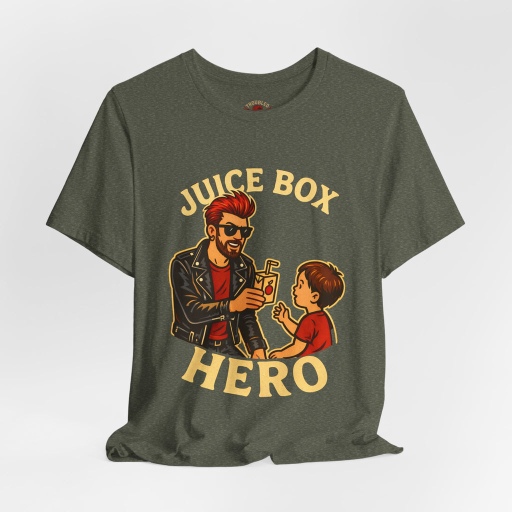 Funny Dad T-Shirt — "Dad Is a Rock Star" Juicebox Dad Tee