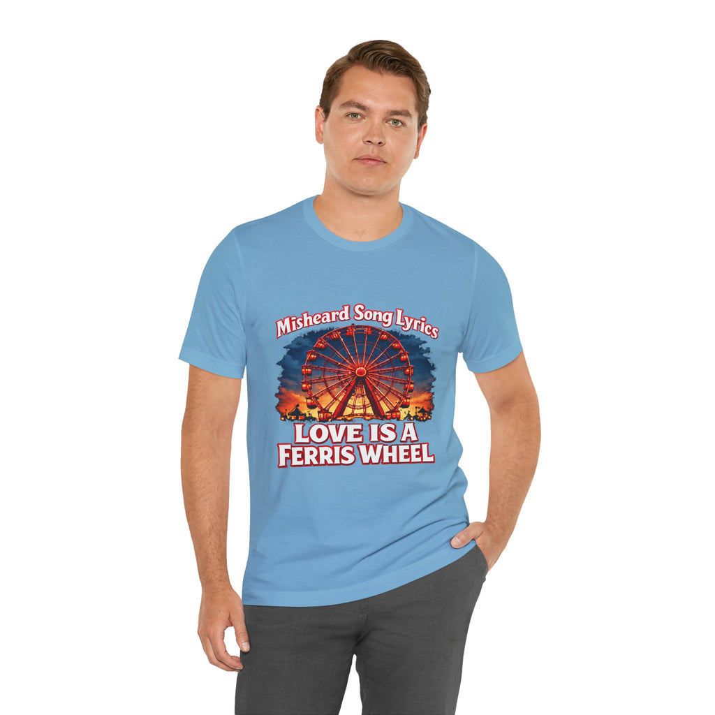 Love is a Ferris Wheel T-Shirt — Misheard Lyrics Tee Love is a Battlefield by Pat Benatar
