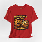 Funny Peanut Butter Cookie Yelling at Chocolate Chip Cookie T‑Shirt