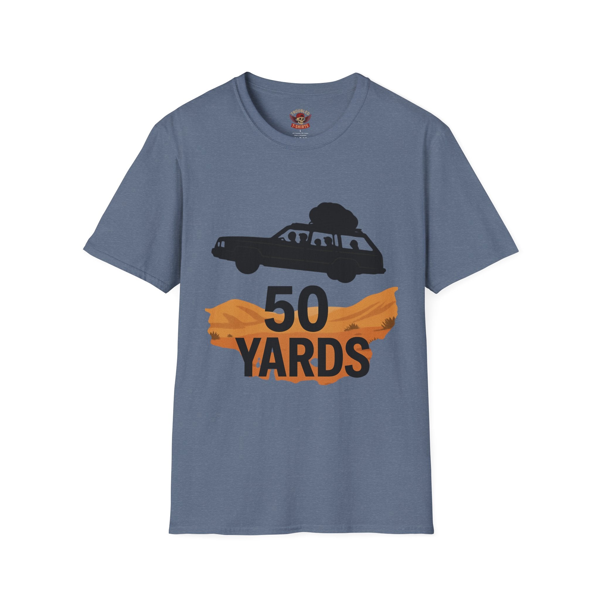 50 Yards Road Trip T-Shirt — Vintage Wagon Graphic Tee