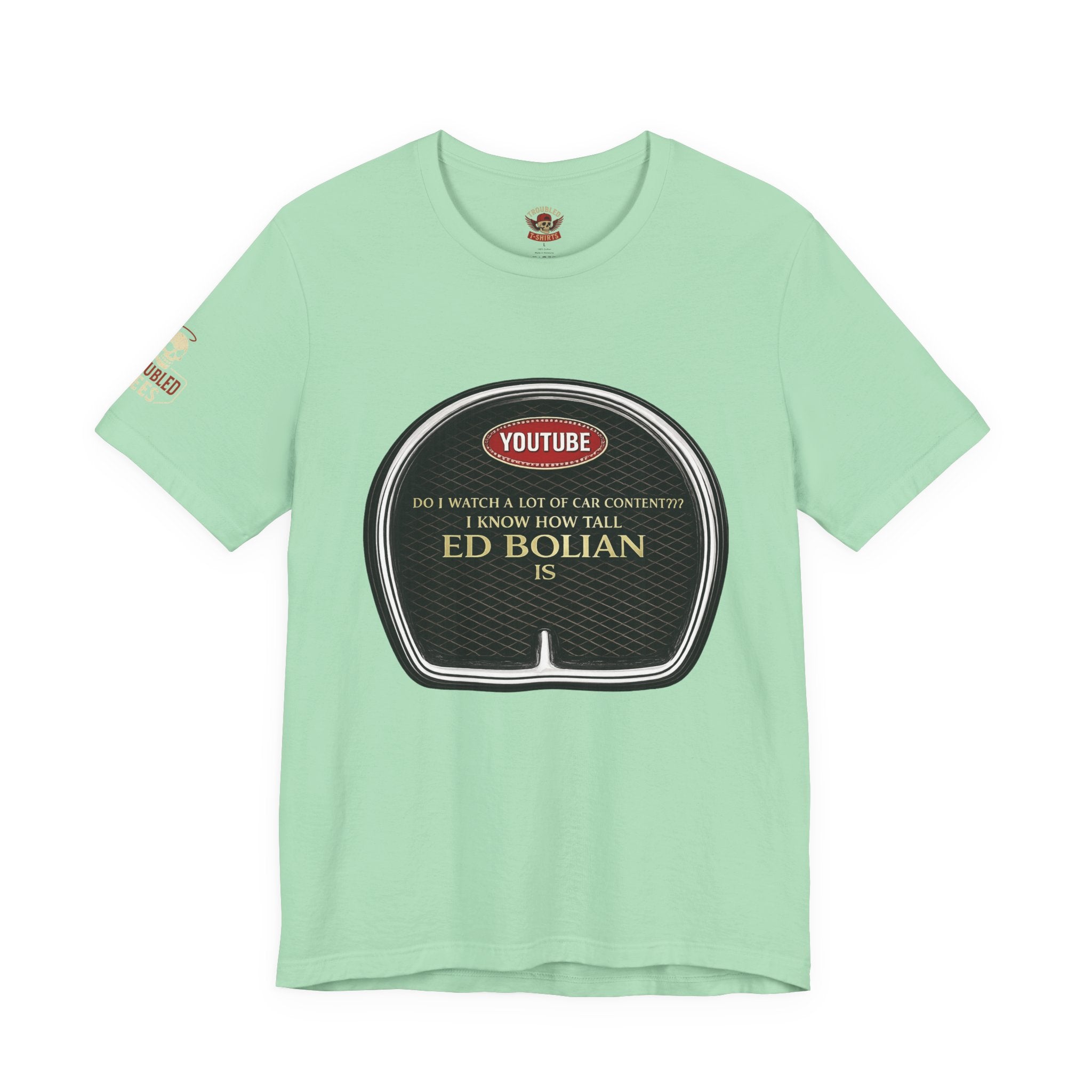 Ed "Too Tall" Bolian Hypercar Tee — 'Almost Too Tall for Hypercars'